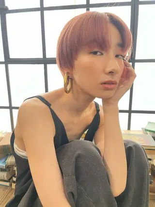 ショート カラー 🪽羽エク/Ash 店長/折目奈央🪽のヘアスタイル