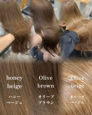 ロング カラー 宮本 優のヘアスタイル