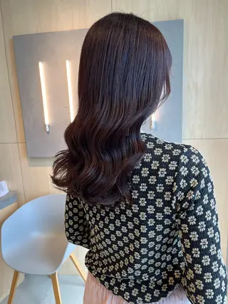 セミロング 透明感カラー/艶髪/ 高城潤也のヘアスタイル