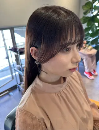 カラー 韓国風/オシャレ /縮毛矯正/滝口琴未のヘアスタイル