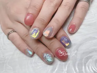 カラー ネイル 芦辺 香奈のネイルデザイン