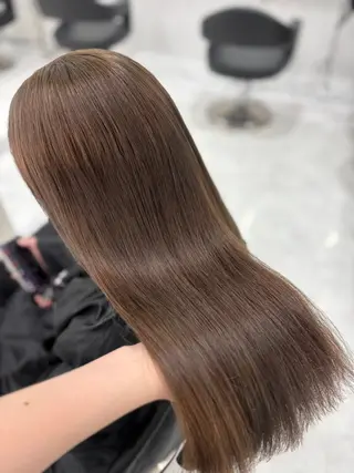 ロング まろっと艶感ブラウン ベージュ🤍まなかのヘアスタイル
