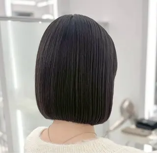 ショート カラー COA  ginza所属・🫧ボブカットモデル 韓国透明感カラー🫧のヘアスタイル