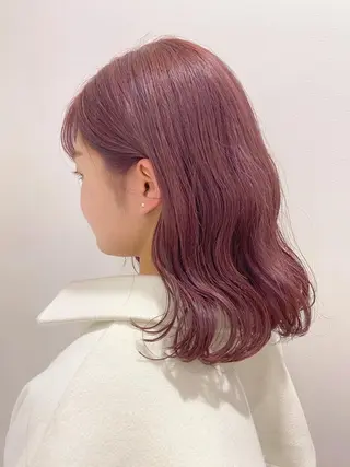 ミディアム カラー ヘアアレンジ レイヤーカット指名 No.1💖マユカのヘアスタイル