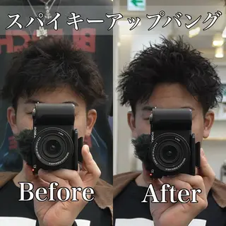 ショート パーマ メンズ 江藤 竜広のヘアスタイル