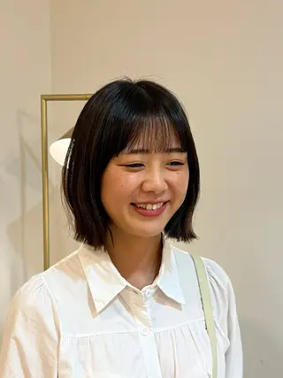 ミディアム カラー 艶カラー/透明感 /ヒグチアオイのヘアスタイル