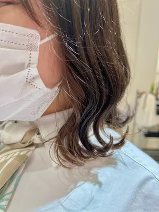 ミディアム カラー 縮毛矯正×艶カラー /中村勇太のヘアスタイル