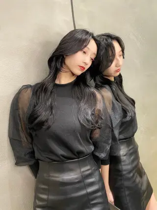 ロング 透明感カラー×小 顔レイヤー♡ヒデさんのヘアスタイル