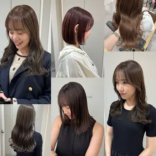 カラー 江本真由香 透明感/艶カラー🍃のヘアスタイル