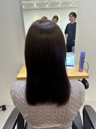 ミディアム カラー Agu hair noman マナのヘアスタイル