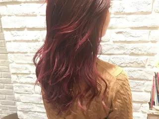 セミロング カラー la fith所属・rico_by ヘアとアイブロウのヘアスタイル