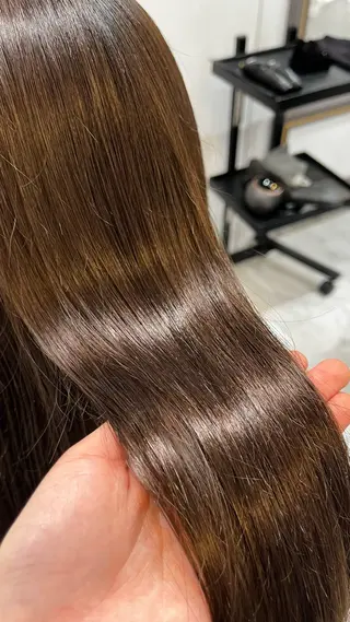 セミロング カラー ⠀ 那月のヘアスタイル