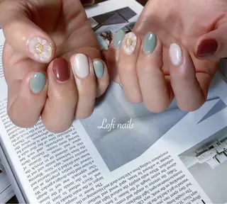 ミディアム ネイル Lofi nails ゆきこのネイルデザイン
