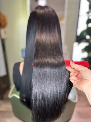 ロング カラー 栗形 龍乃介のヘアスタイル