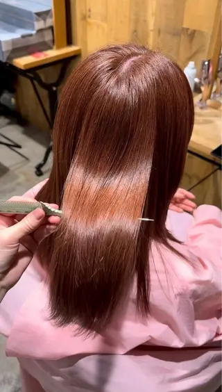 ロング カラー カラーモデル/暖色 カラー🍓/フミナのヘアスタイル