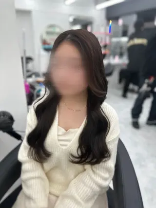 ロング カラー パーマ ヘアアレンジ メンズ キッズ ♥️韓国ヘア レイヤー♥️ゆりのヘアスタイル