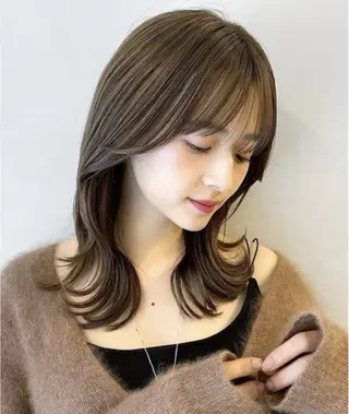 ミディアム 似合わせカット‪// 鶴我万唯華のヘアスタイル