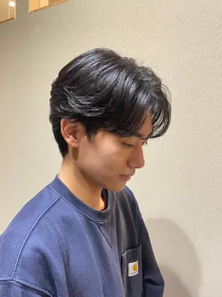 メンズ cure 船橋店所属・メンズヘア/艶カラー /ブリーチ/魁人のヘアスタイル