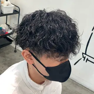 ショート パーマ メンズ メンズ特化美容師/ 藤戸 椋のヘアスタイル