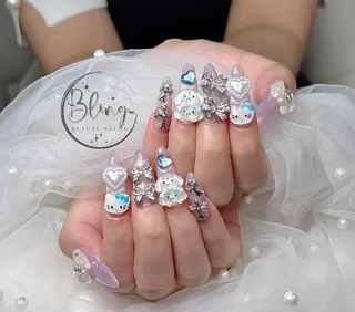 ロング カラー Bling Salonのネイルデザイン