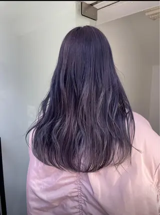 ロング カラー メンズパーマ/ メッシュ📍ﾕﾘのヘアスタイル