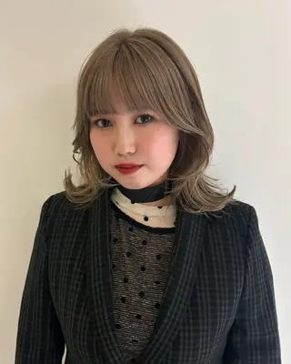 ミディアム レイヤー🎶似合わせ パーマ🎀ナナコのヘアスタイル