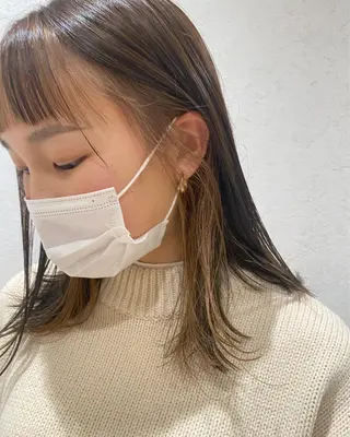 ミディアム カラー パーマ指名No1 /namiのヘアスタイル