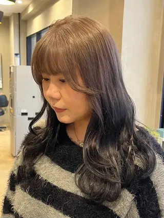 ロング カラー みわ/博多 ブリーチ/メンズヘアのヘアスタイル