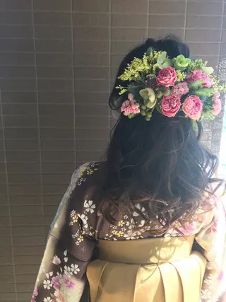 ヘアアレンジ yukari 艶髪ヘアのヘアスタイル