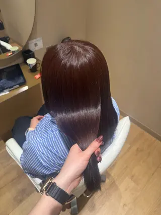 ロング 黒島優香🦋 /縮毛矯正/髪質改善のヘアスタイル