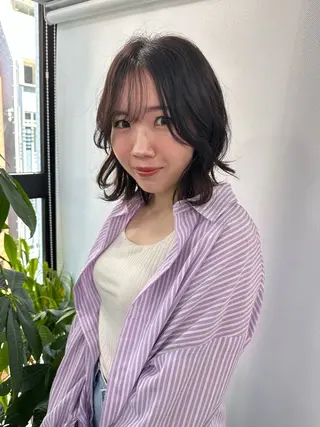 ミディアム Endearing 銀座/レイヤーカットのヘアスタイル