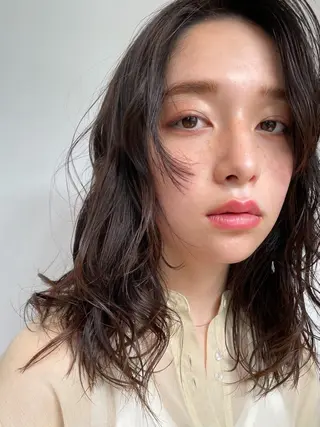 ミディアム パーマ 銀座No.1髪質改善 縮毛矯正/本木のヘアスタイル