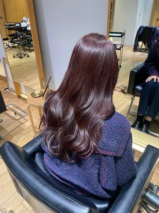ロング カラー 縮毛矯正/レイヤー /ひかるのヘアスタイル