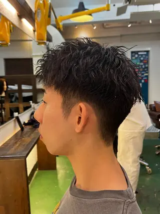 パーマ メンズ 透明感/血色カラー/ 似合せレイヤー/ゆいのヘアスタイル