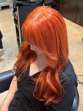 ロング カラー みわ/博多 ブリーチ/メンズヘアのヘアスタイル