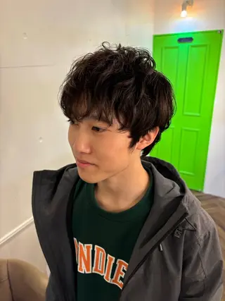 ショート SHOTA ハイライト/パーマのヘアスタイル