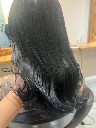 ロング カラー 店長✨️韓国ヘア✖️ 髪質改善カラー／純大のヘアスタイル