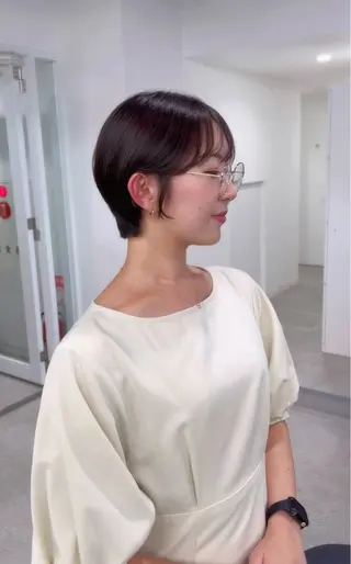 ショート モテヘア/グレージュ /ボブ/前原汐🎐のヘアスタイル