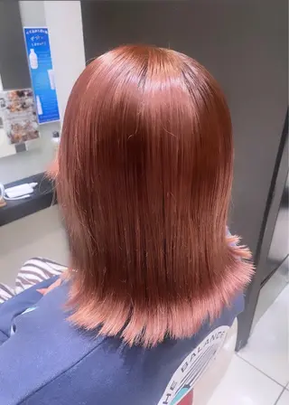 ミディアム カラー 💞暖色カラー 💞risaのヘアスタイル