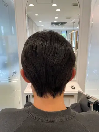 パーマ メンズ センターパート 川島爽楽のヘアスタイル