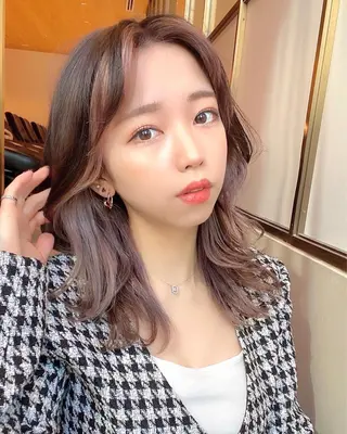 セミロング カラー パーマ ヘアアレンジ 小野寺瑞希 /最小顔カットのヘアスタイル