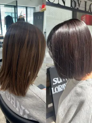 カラー おのだ あやなのヘアスタイル