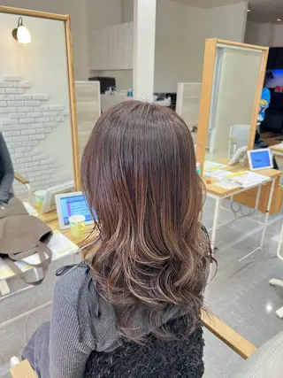 カラー 太白区/白髪ぼかし ハイライト/千葉達人のヘアスタイル