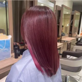 セミロング カラー 艶カラー みゆう🎀のヘアスタイル