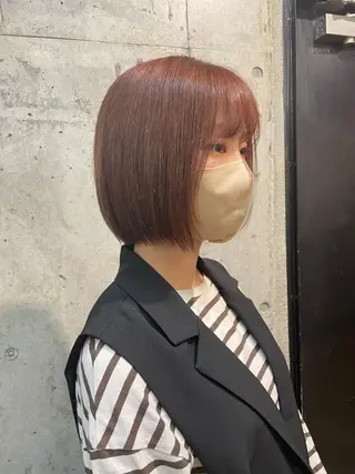 ショート カラー lani hair salon所属・SHOTO ハイトー ン/デザインカラーのヘアスタイル