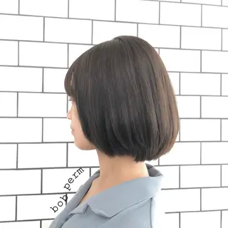 ショート カラー パーマ お洒落パーマ/ 艶カラー/michiのヘアスタイル