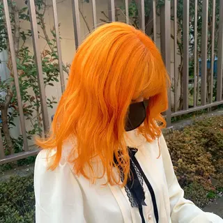 セミロング カラー 🌷お洒落推しカラー moe🐰🌷のヘアスタイル