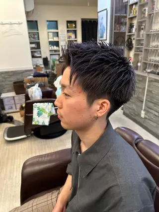 ショート 仲川 遼のヘアスタイル
