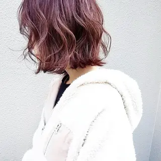 カラー 🙃 透明感カラー/ボブのヘアスタイル