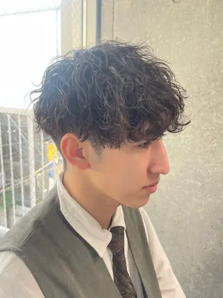 パーマ メンズ メンズモテパーマ💙 fuwaのヘアスタイル